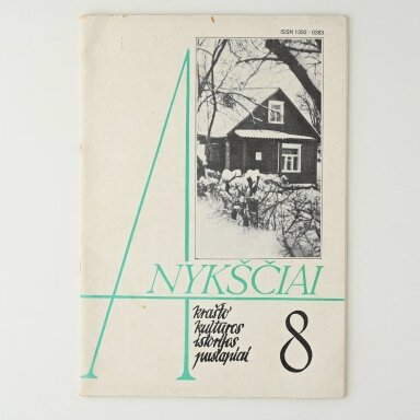 Anykščiai : krašto kultūros istorijos puslapiai 1995/8 Anykščiai : krašto kultūros istorijos puslapiai 1995/8