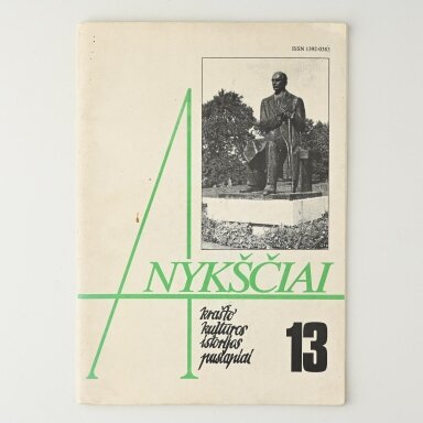 Anykščiai : krašto kultūros istorijos puslapiai  1997/13