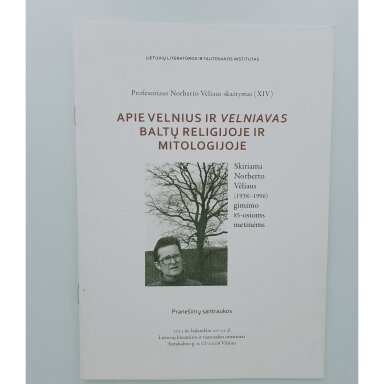Apie velnius ir velniavas baltų religijoje ir mitologijoje