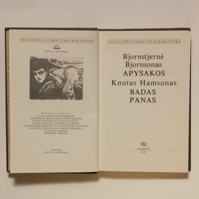 Apysakos / Bjornstjernė Bjornsonas ;  Badas ; Panas : romanai / Knutas Hamsunas