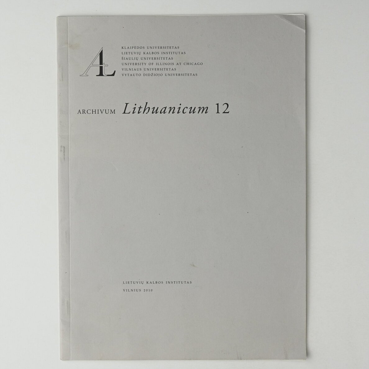 Archivum Lithuanicum, T. 12 Archivum Lithuanicum, T. 12