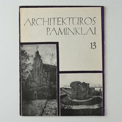 Architektūros paminklai T. 13 Architektūros paminklai T. 13
