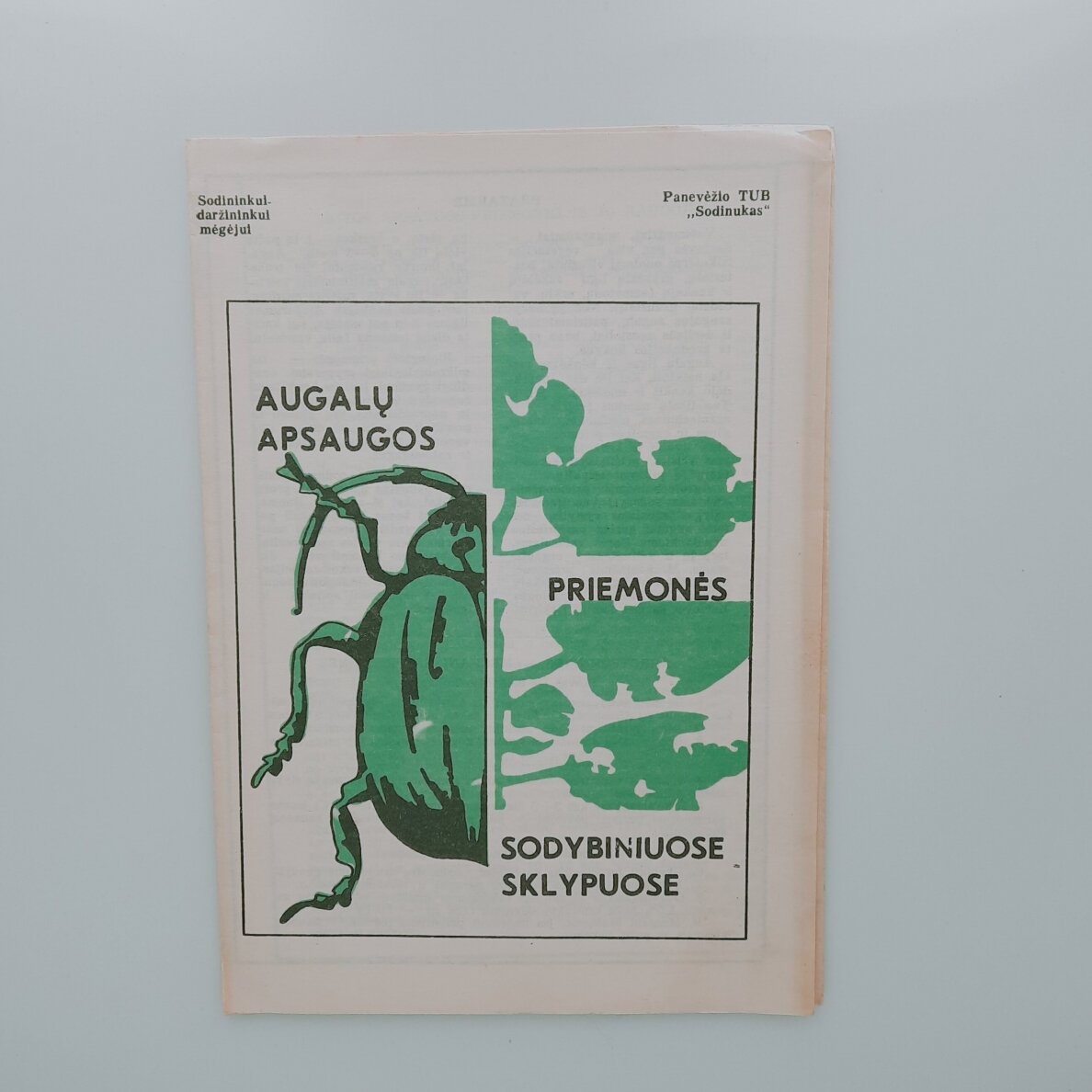 Augalų apsaugos priemonės sodybiniuose sklypuose Augalų apsaugos priemonės sodybiniuose sklypuose