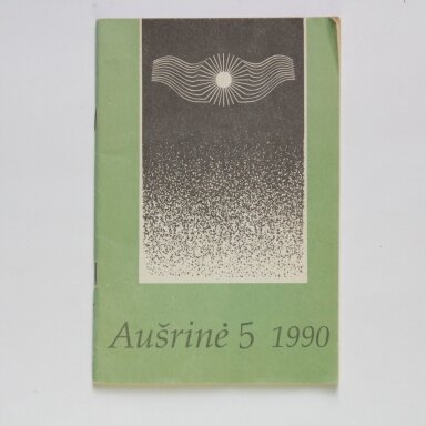 Aušrinė 1990, Nr. 5 Aušrinė 1990, Nr. 5