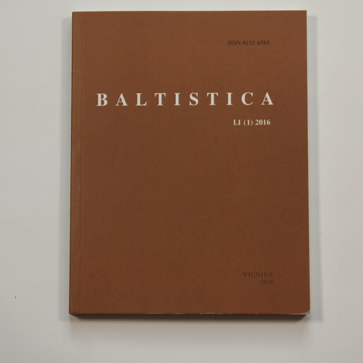Baltistica LI (1) 2016 Baltistica LI (1) 2016