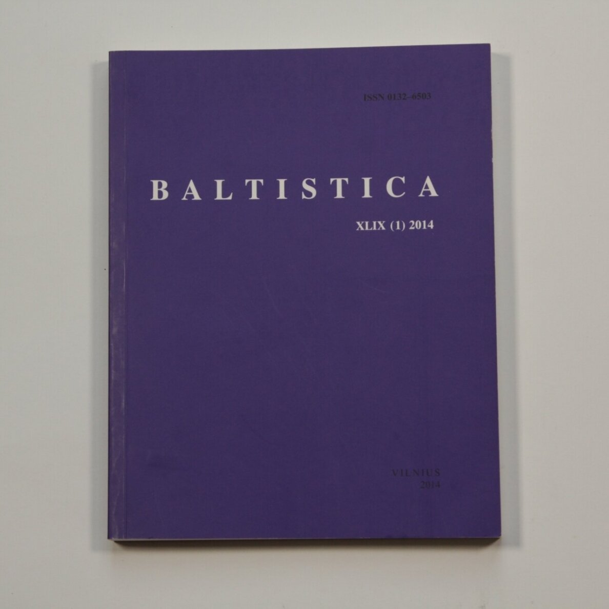 Baltistica XLIX (1) 2014 Baltistica XLIX (1) 2014