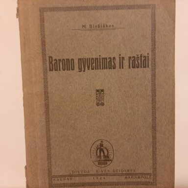 Barono gyvenimas ir raštai Barono gyvenimas ir raštai