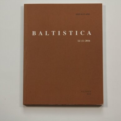 Baltistica LI (1) 2016 Baltistica LI (1) 2016