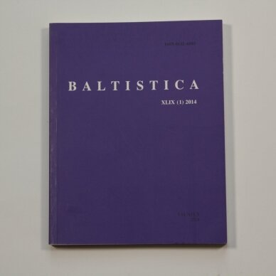 Baltistica XLIX (1) 2014