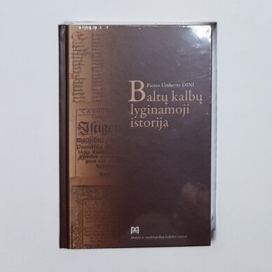 Baltų kalbų lyginamoji istorija Baltų kalbų lyginamoji istorija