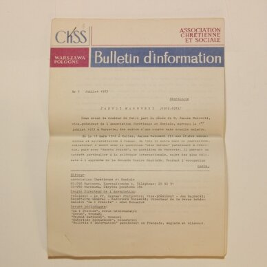 Bulletin d'information 1973 Nr. 7 Bulletin d'information 1973 Nr. 7