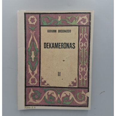 Dekameronas T. II Dekameronas T. II