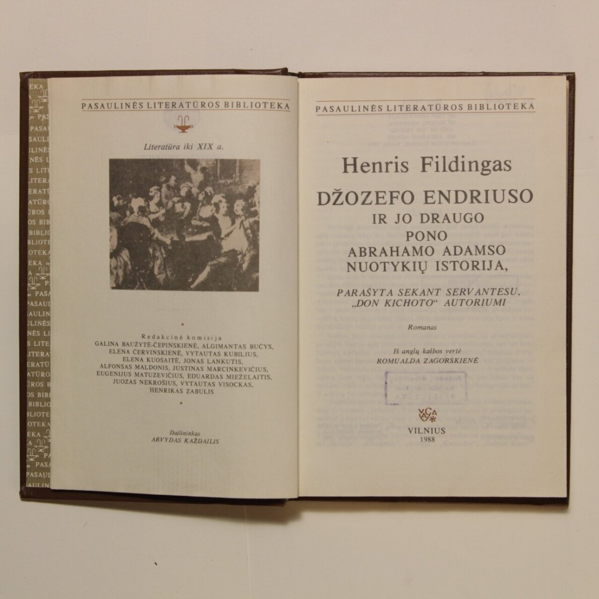 Džozefo Endriuso ir jo draugo pono Abrahamo Adamso nuotykių istorija, parašyta sekant Servantesu, "Don Kichoto" autoriumi Džozefo Endriuso ir jo draugo pono Abrahamo Adamso nuotykių istorija, parašyta sekant Servantesu, "Don Kichoto" autoriumi