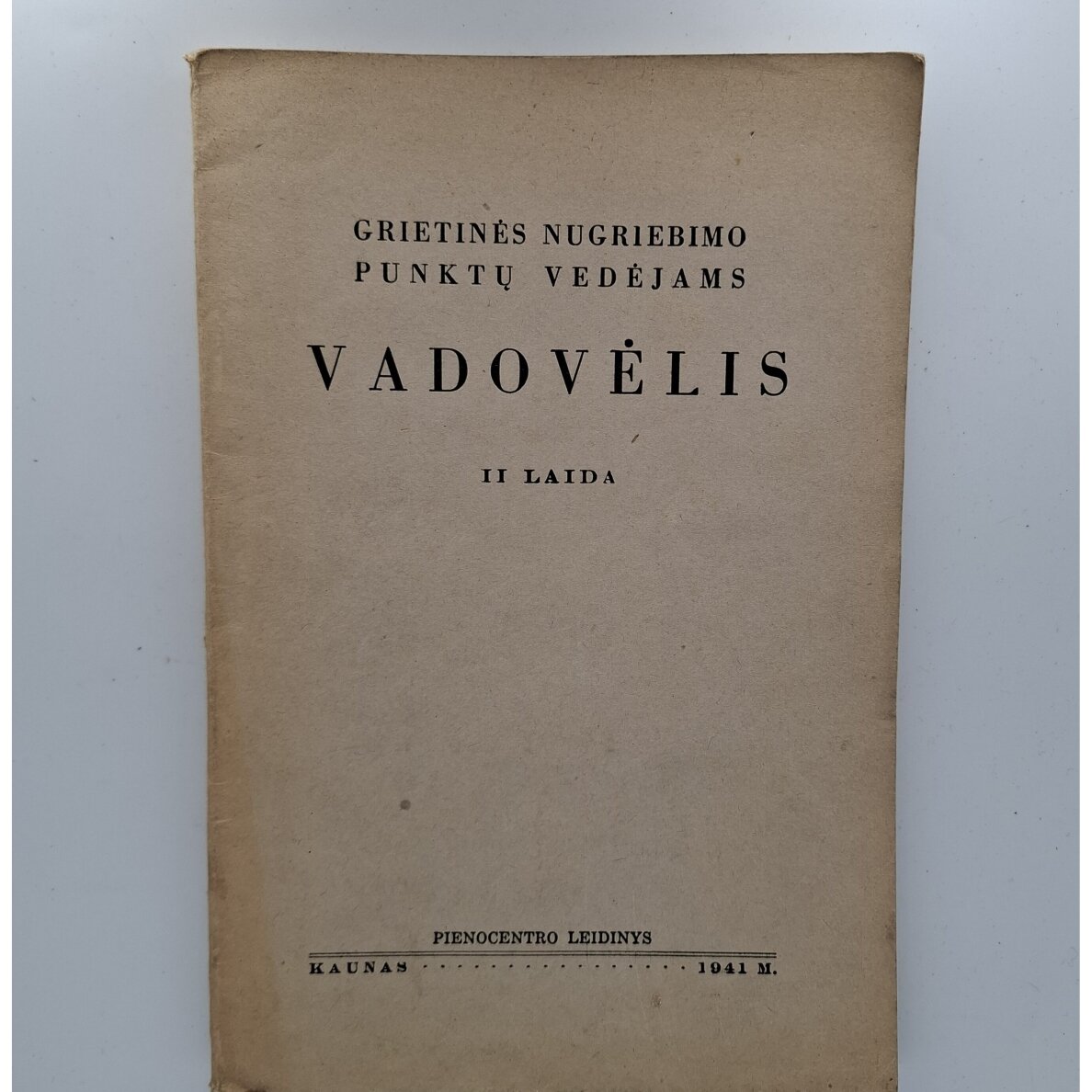 Grietinės nugriebimo punktų vedėjams vadovėlis