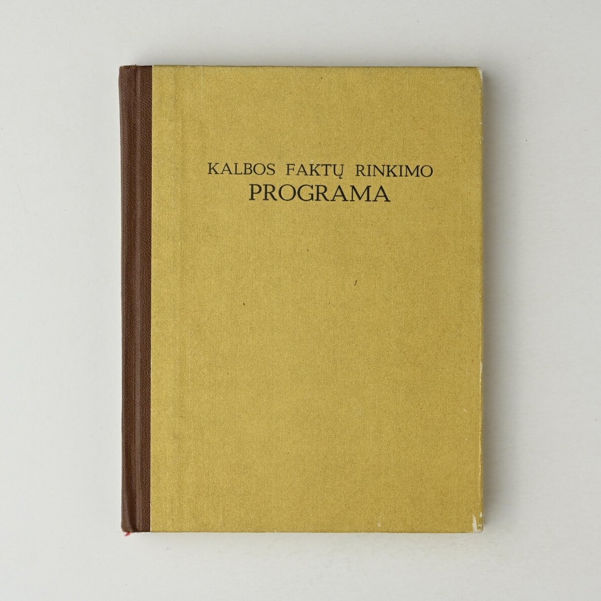 Kalbos faktų rinkimo programa Kalbos faktų rinkimo programa