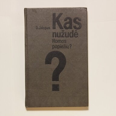 Kas nužudė Romos popiežių ?