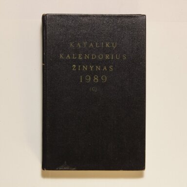 Katalikų kalendorius žinynas 1989