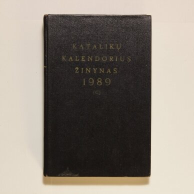 Katalikų kalendorius žinynas 1989 Katalikų kalendorius žinynas 1989