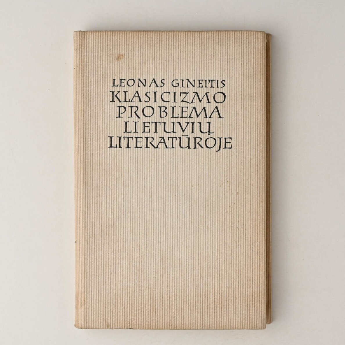 Klasicizmo problema lietuvių literatūroje