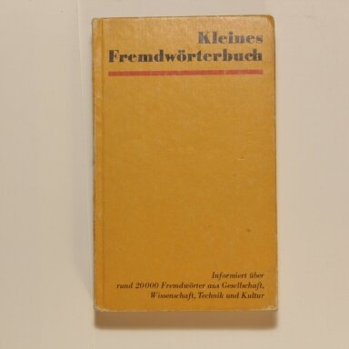 Kleines Fremdworterbuch Kleines Fremdworterbuch
