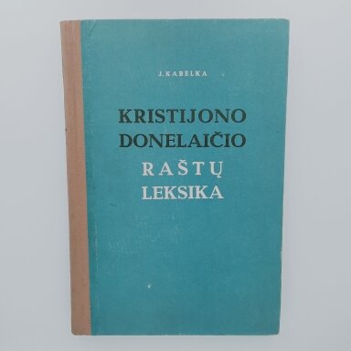 Kristijono Donelaičio raštų leksika