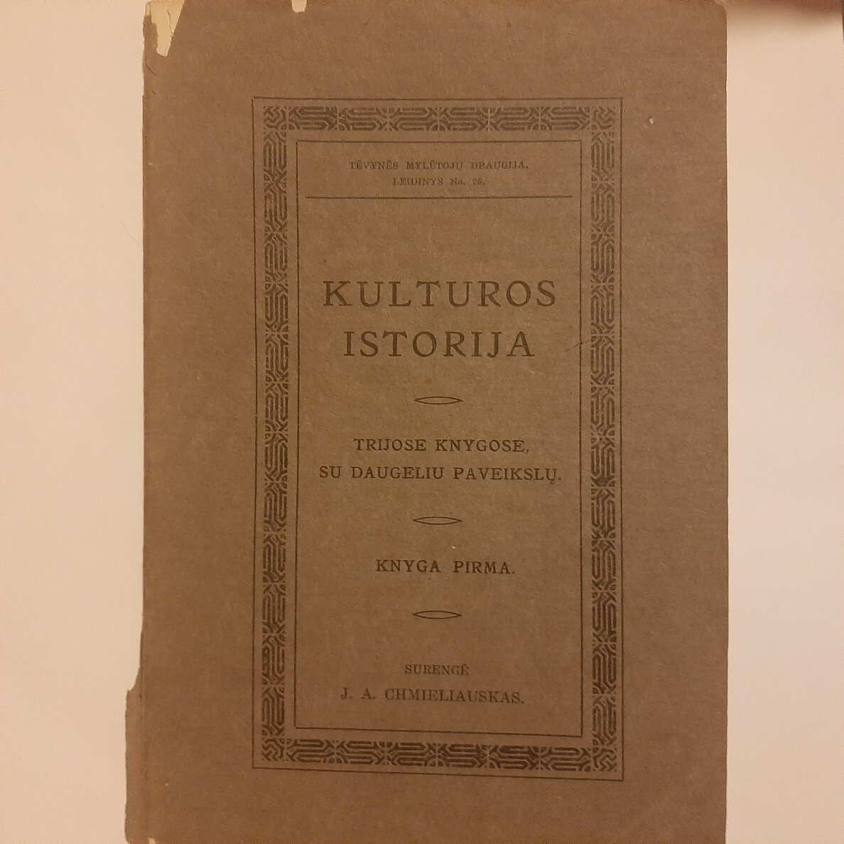 Kultūros istorija  Kn. 1-3