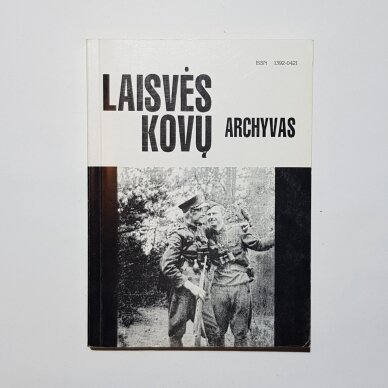 Laisvės kovų archyvas T. 17 Laisvės kovų archyvas T. 17