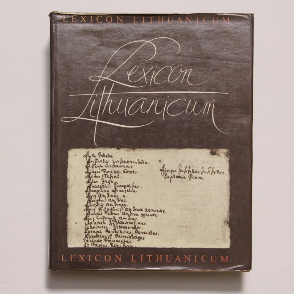 Lexicon Lithuanicum Lexicon Lithuanicum
