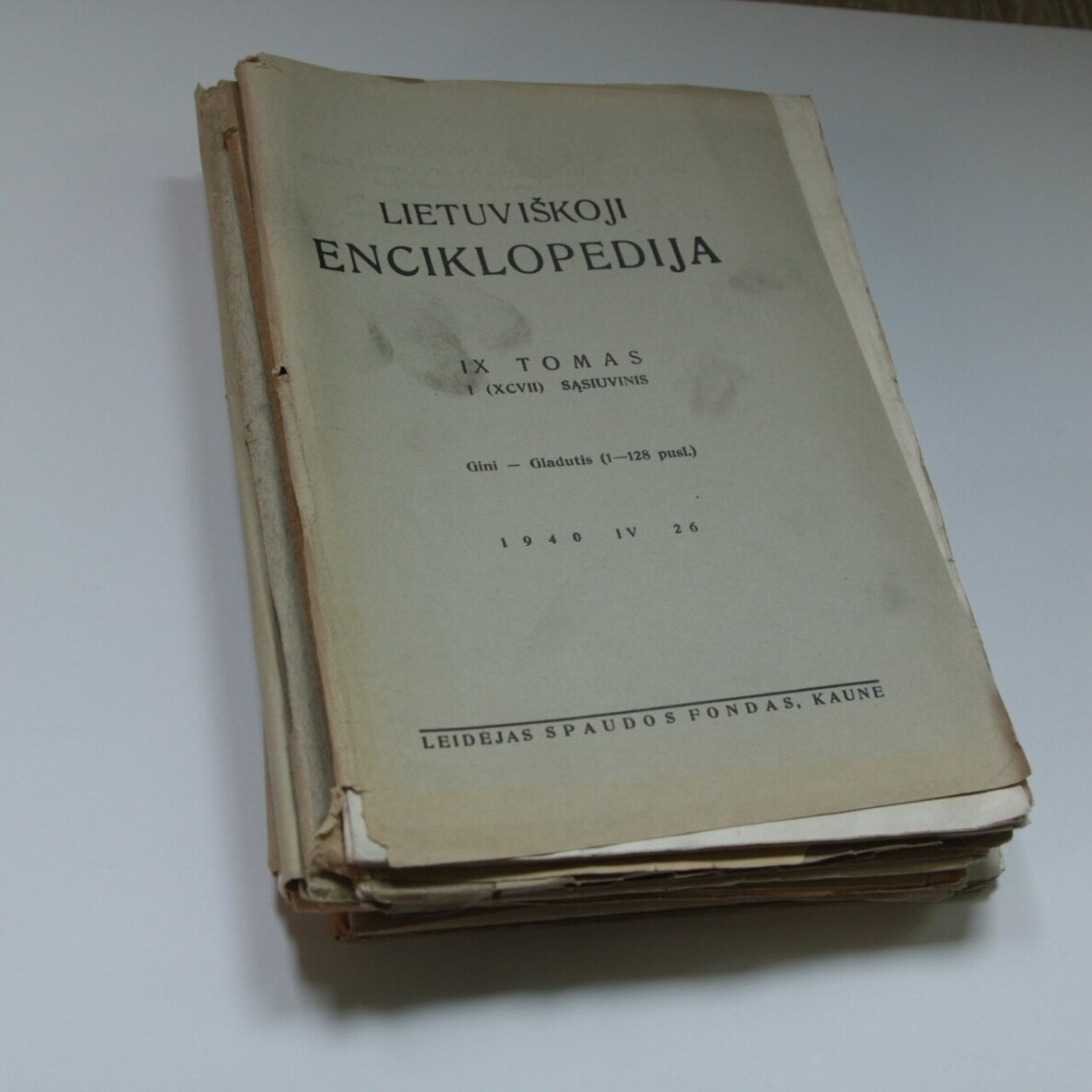 Lietuviškoji enciklopedija  T. I-IX sąsiuviniais 1