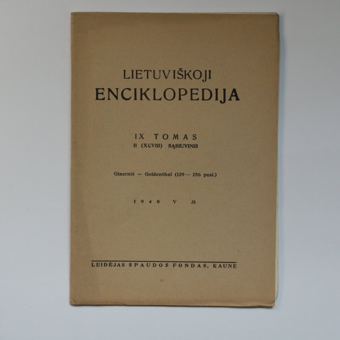 Lietuviškoji enciklopedija T. I-IX sąsiuviniais 2 Lietuviškoji enciklopedija T. I-IX sąsiuviniais 2