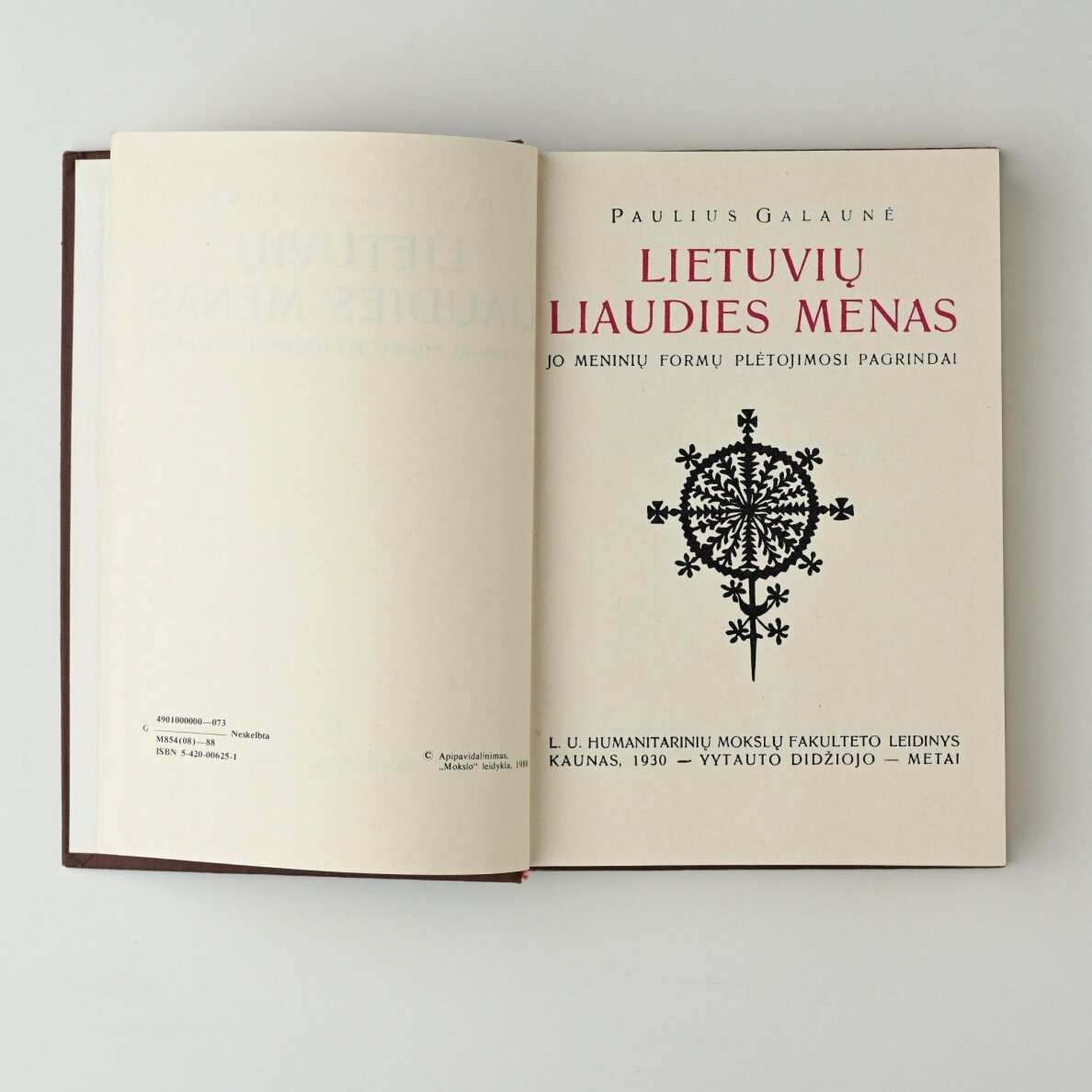 Lietuvių liaudies menas : jo meninių formų plėtojimosi pagrindai 1
