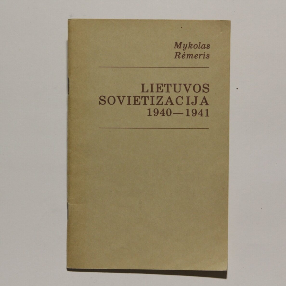 Lietuvos sovietizacija 1940-1941 Lietuvos sovietizacija 1940-1941