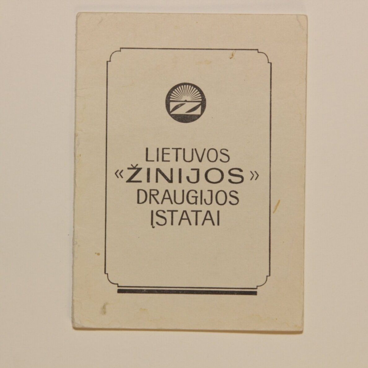Lietuvos "Žinijos" draugijos įstatai