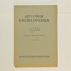 Lietuviškoji enciklopedija V Tomas III sąsiuvinis