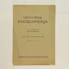 Lietuviškoji enciklopedija V Tomas VIII sąsiuvinis