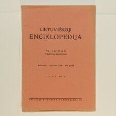 Lietuviškoji enciklopedija VI Tomas VII sąsiuvinis