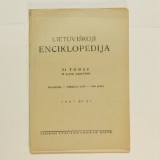 Lietuviškoji enciklopedija VI Tomas XI sąsiuvinis