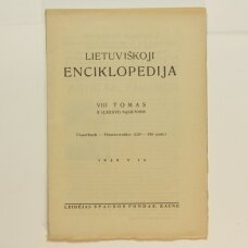 Lietuviškoji enciklopedija VIII Tomas II sąsiuvinis