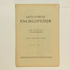 Lietuviškoji enciklopedija VIII Tomas IV sąsiuvinis