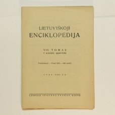 Lietuviškoji enciklopedija VIII Tomas V sąsiuvinis