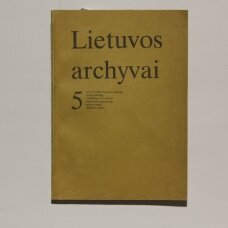 Lietuvos archyvai Kn. 5