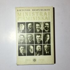 Lietuvos Respublikos ministrai pirmininkai (1918-1940)