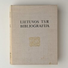 Lietuvos TSR bibliografija, Serija A: Knygos lietuvių kalba, T. I