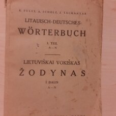Litauisch-Deutsches Wörterbuch = Lietuviškai-vokiškas žodynas  D. I