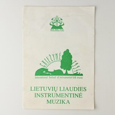 Lietuvių liaudies instrumentinė muzika [Natos] : „Griežynė 1994“