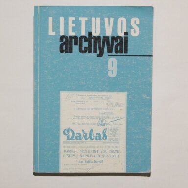 Lietuvos archyvai Kn. 9