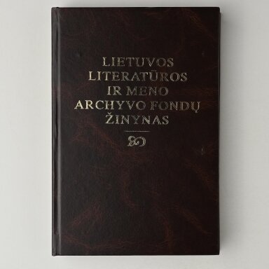 Lietuvos literatūros ir meno archyvo fondų žinynas