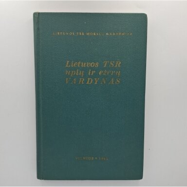 Lietuvos TSR upių ir ežerų vardynas