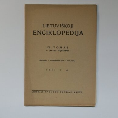 Lietuviškoji enciklopedija T. I-IX sąsiuviniais 2 Lietuviškoji enciklopedija T. I-IX sąsiuviniais 2