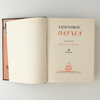 Lietuviškos dainos, T. I–III 3